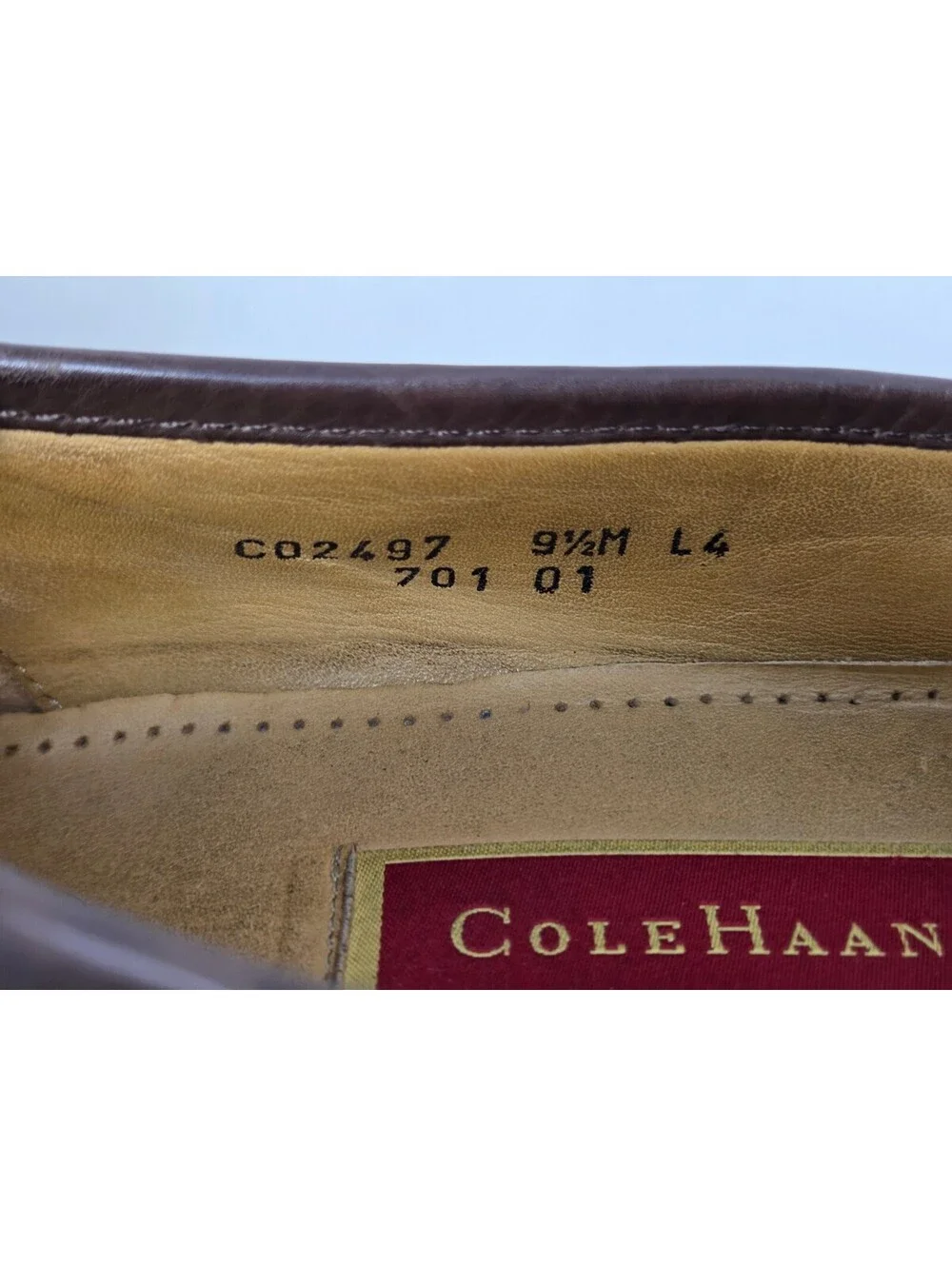 Cole Haan Mens Brown Leather Horsebit Loafers Size 9.5 M